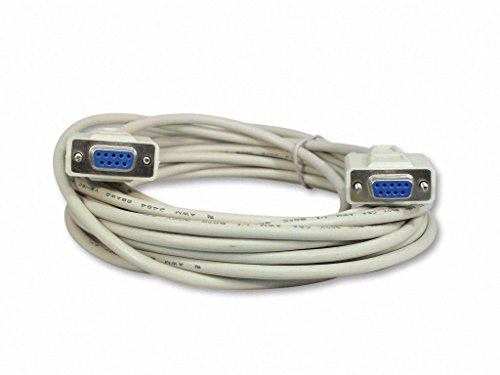 AYA 10Ft (10 Feet) DB9 Female to Female (DB9F/DB9F) Serial Null Modem Cable