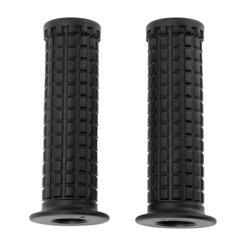 Hihaha 7/8 22mm 15/16 24mm Universal Motorcycle Hand Grips Cover Non Slip Rubber Handlebar Grip for Motorcycle Scooter Bicycle ATV Black 1 Pair