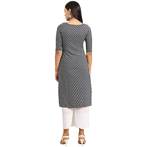 Image of Pinkmint Women's Crepe Digital Print Straight Kurta