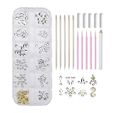 Kit di pietre dentali – 12,7 cm Tooth Gem | Kit strass – Set decorazione fai da te con penna trapano, bastoncini di cotone e pietre per gioielli dentali personalizzati a casa S