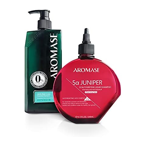 AROMASE Charming Care Volumizing Essential Shampoo Kit for Thinning Hair, SAW PALMETTO Adds Volume, EXOTIC FLORAL SCENT(1 Scalp Deep Cleanser + 1 Volumizing Essential Scalp Daily Shampoo) Cover