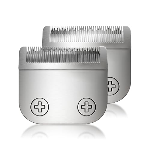 59300 Stainless Steel Replacement Detachable 30mm Standard Blade Compatible with WHAL All in One Lithium Ion Trimmer 9864/9864SS/9686/9818A/9854L/9876L/9854/WSS3L/SS2L etc (2 Pack)