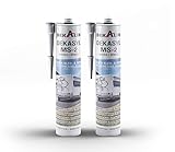 2 x Dekalin DEKAsyl MS 2 MS-Polymer Klebedichtmasse - Dichtungsmittel und Kleber in einem für Camper, Caravan, Wohnmobil 290 ml (weiß)
