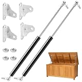 380mm 200N Gasdruckfedern, 2 Stück 20kg Gasdruckfeder Struts Shocks, Universal Regelbar Schwerlast L-Typ Gasfeder, Geeignet Für Schwere Schranktüren, Kastendeckel, Wohnmobilluken Und Dergleichen