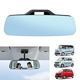 AUTO SPEC ホンダ N-BOX JF3 JF4 ルームミラー 純正ミラー Nシリーズ N-WGN JH1 JH2 JH3 JH4 N-ONE JG3 JG4 フレームレスミラー N-BOXカスタム 車用ルームミラー ブルー鏡 平面鏡 眩い防止 高反射鏡 専用設計 超ワイド 工具付き 後席や後方視界確認(ブルー鏡(大型版))