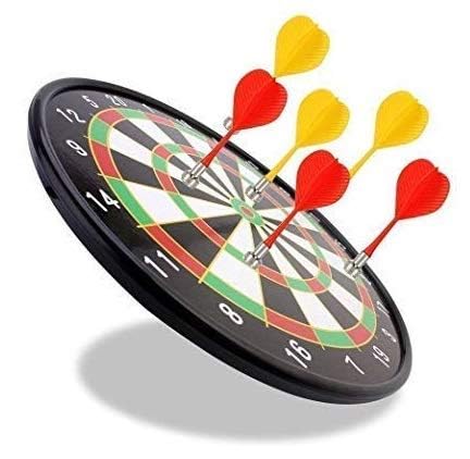 AKSHAR TOYss Magnetic Score Dartboard Kit - Safety Dartboard with 6 Soft Darts,Family Indoor&Outdoor Fun Games, Gifts for Children/Adults 17 inch (Dart 17" Multi)(Dart Big 40.5CM-17INCH) (B0DFW91PR7) Amazon Price History, Amazon Price Tracker