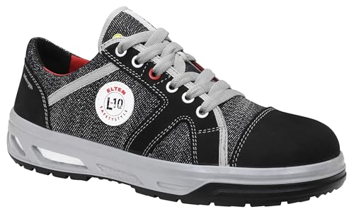 ELTEN Sensation XX10 Low ESD S3S, Zapatos de Seguridad para Mujer y Hombre, Ligero, Puntera de Acero, Material Superior: Piel + Textil, Forro Interior: Textil (Transpirable), Talla 37