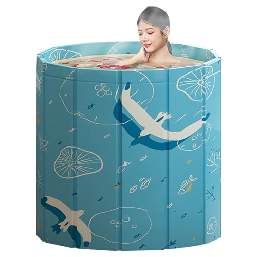 Compact Foldable Soaking Tub - Portable Bathtub for Adults, Lightweight for Camping, Travel & Elderly Care(C)
