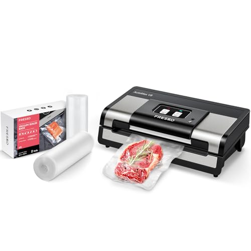 Automatic Vacuum Sealer +2 Rolls 8"x20' Vacuum Sealer Bags