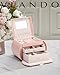 Vlando Princess Style Jewelry Box for Girls Jewelry Box Girls 12-14 3-Layer Kids Jewelry Box with Mirror Little Girls Jewelry Box 8-12 Birthday Gift for Teens Girls (Pink)