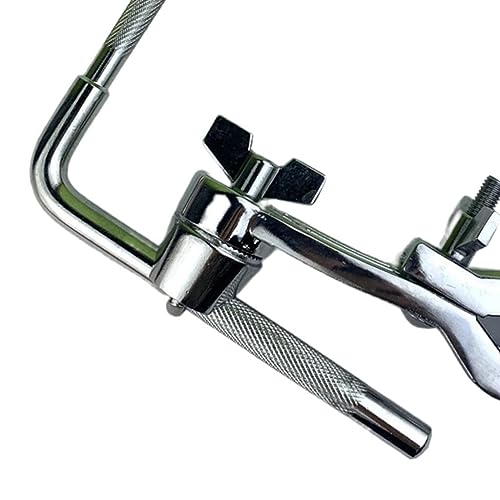 Pinces d'extension pour pied de batterie avec coude orientable pour cymbale