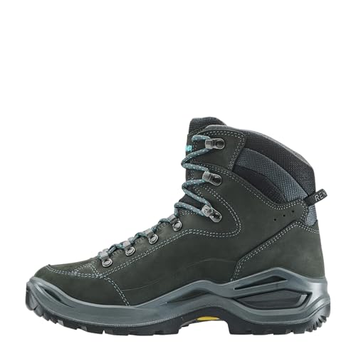 LOWA Stiefel mittel RENEGADE EVO GTX MID Ws W asphalt/türkis, 38