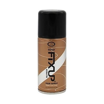 FASHION COLOUR GOLD FIXUP KERATIN SUPER FIRM HOLD HAIR SPRAY, 75ML