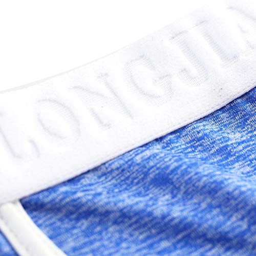 MYNKYLL Calça legging masculina outono inverno confortável térmica quente ajuste Bottompants, Azul,