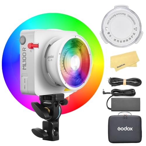 Image of Godox ML100R RGB LED Video Light with Bluetooth Control,1800K-10000K CCT