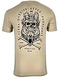 Howitzer Style - Camiseta para hombre Alpha Warrior Military Grunt, Arena, 5X-Large