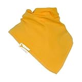 Pale Yellow Plain Bandana Bib