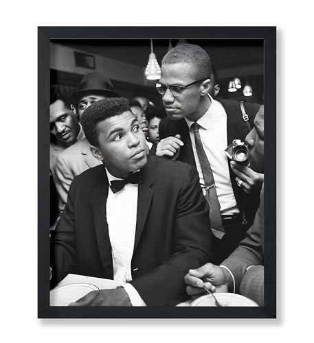Monem Art Malcolm X and Ali Poster - Legendary Meeting