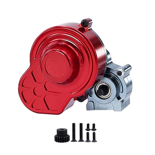 48P All Metal Transmission Gearbox with Motor Gear/Protective Cover for 1/10 RC Rock Crawler SCX10 Truck Upgrade Parts