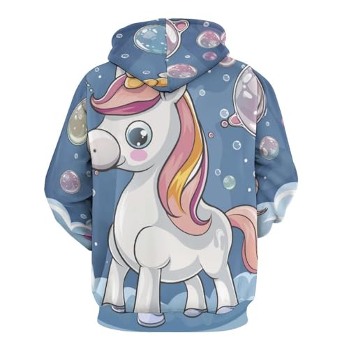 Sweatshirt licorne pullover taille S le cadeau original pour homme et femme passionnés - 4