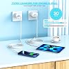 Cargador rápido para iPhone 17 16 15, 3 unidades de bloque de carga rápida PD USB C para iPad con cable de carga USB C a tipo C de 6 pies para iPhone 17 Air/Pro/Pro Max/16 Pro/Plus/15/15 Pro/Pro Max, iPad Pro 6