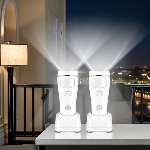 Image of Multi-Function Motion Sensor Night Light, LED Emergency Lights for Home Power Failure, Rechargeable Plug in Flashlights for Household (2 Pack)