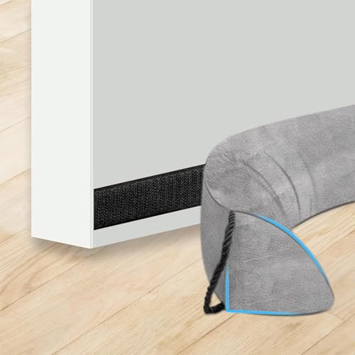 Riutilizzabile - Il paraspifferi può essere facilmente lavato a mano o in lavatrice, risparmiando tempo e fatica. Dotato di due pratiche asole per appenderlo comodamente a maniglie, ganci o altri supporti, sempre pronto all'uso