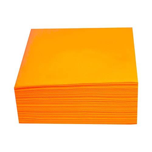 saten ser41007369 Deluxe Soy élégant, serviette 40 x 40, airlaid, pli 1/4, 50 serviettes, Orange