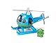 Green Toys 8601060 Hubschrauber, Helikopter, Spielflugzeug, nachhaltiges Spielzeug für Kinder ab 24 Monaten