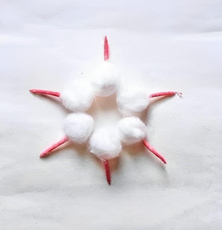 Round batti/Diya Cotton Wicks/Round Phool Wicks/Puja arti Rui/Baati Diya Bati Cotton Pooja aarti Wicks (Pack of 2500 pcs Cotton Wick)(Orange)