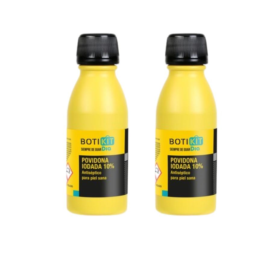 Povidona Iodada 10% Botikit – Botella 125 ml – Pack 2 Unidades