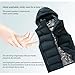 LIUHD Electric Heating Vest,Hoodie Heated Jacket for Men Women,9 Zone Double Control Sleeveless Sports Jacket,Black,L(165