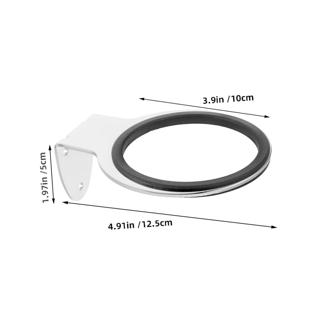 LIFKOME Hair Dryer Wall Mount Holder Stainless Steel 2pcs Salon Bathroom Space Saving Design Easy Installation