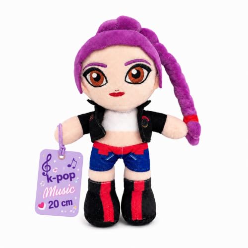 Grupo Moya - K-POP Music Plüschtier 20 cm Weiche Stoffpuppe Dekorative Polyester-Puppe Sammel-Plüschtier für Musikfans Originelle Geschenkidee (Lila)