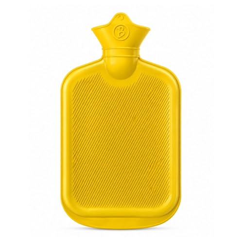 Image of Btag Hot Water Bag (2Ltr) for Pain Relief | Non-Electric Rubber Heating Bottle Period Cramps, Body Aches | Long Heat Retention | Wide Mouth with Leak Proof Cap & Skin Friendly Material (Yellow)