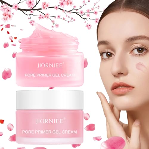 Pore Primer Gel Cream & Make-up basis cream, Porenfüllende Gel Creme für ein Makellos Glattes Hautbild, Primer Gesicht Gels Reduziert Poren und sorgt für ein ebenmäßiges Finish,für tägliches Schminken