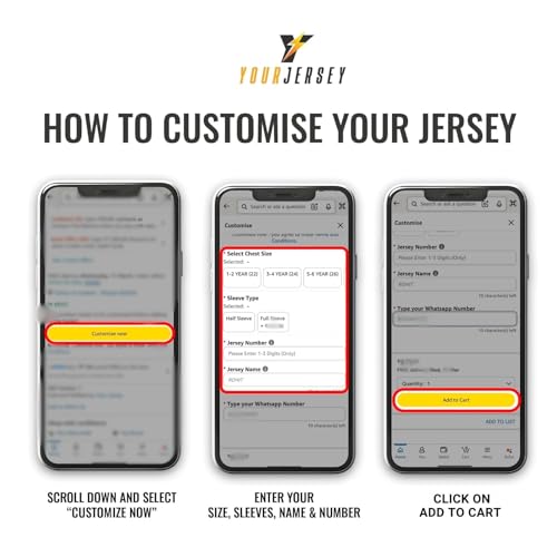 Image of YOURJERSEY Football World Cup 2026 Football Jersey All Team Jersey Custom Name & Number Print | Fan Personalised T-Shirt Sizes for Kids 2Y to Adults 4XL