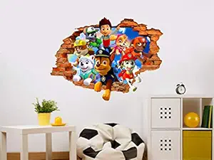 DivineDesigns Dogs Creature Wall Sticker | Wall Sticker for Living Room/Bedroom/Office and All Decorative Stickers