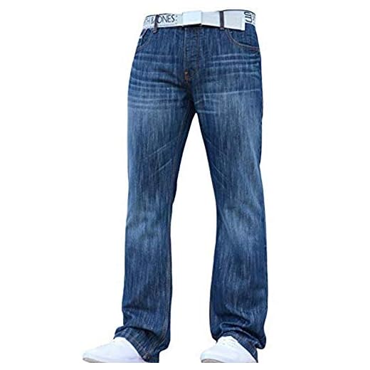 Herr Smith & Jones nya Zuccio avslappnad bootcut ben jeans stengods