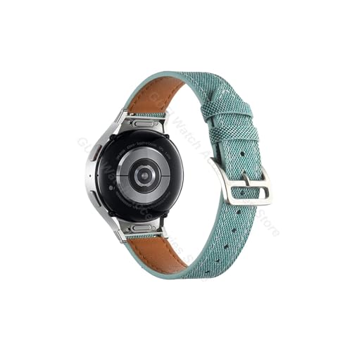 Bracelet en cuir compatible Samsung Galaxy Watch 6 5 4 Classic nylon tissé
