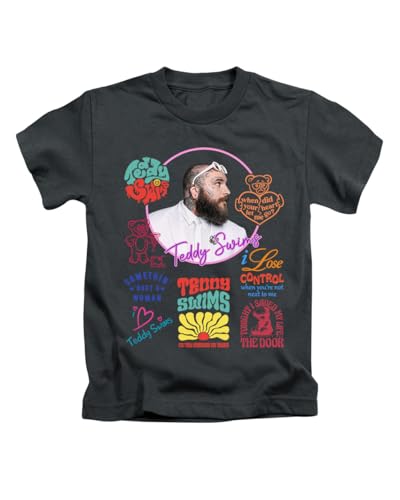 New Spirit Original Camiseta divertida unisex con diseño de Teddy Swims Montage, Negro, XXL