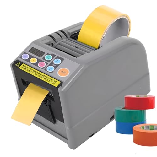 Kurflo 電動テープカッター 自動 テープディスペンサー 業務用 幅6-60mmテープ切断機 テープディスペンサー 作業効率UP 電子テープカッター 手動&自動 家庭用 高速電動テープカッター 連続カット 長さ設定可能 設計 物流 保管 梱包用 工場用