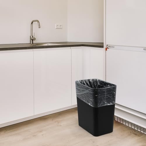 Canecas de basura negras plásticas 4.5 gal 3-pack miniatura 7