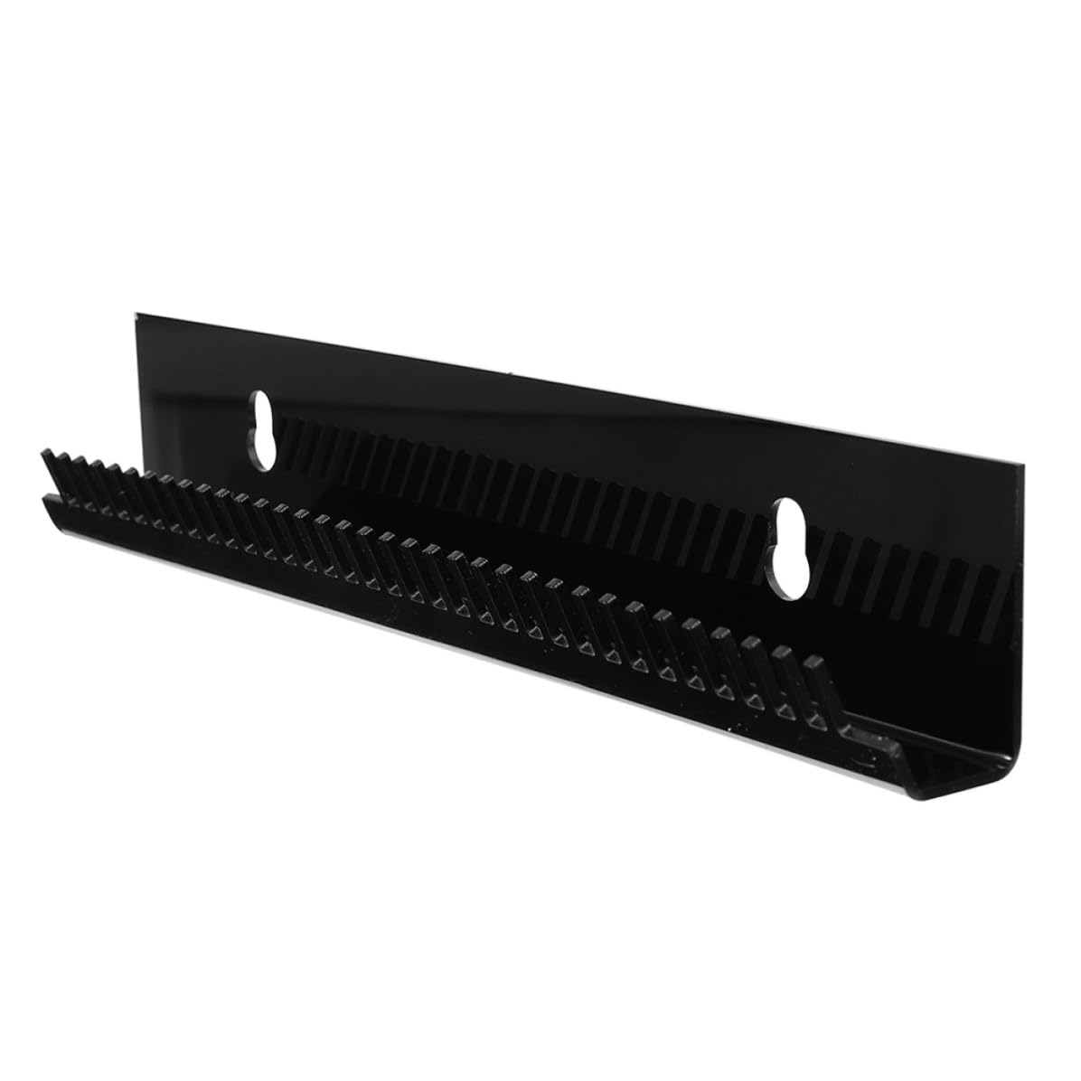 Soporte para extensiones de cabello negro en resina para peinado