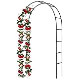HASTHIP® Garden Arch Plant Stand - Garden Arch Plant Trellis - Metal for Decoration Stand Trellis for Climbing Plants Outdoor Backyard,Lawn,Patio