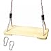 Barcaloo Wooden Swing Chair for Kids & Adults – Wood Swing Seat for Hanging from Outdoor Swing Set or Tree