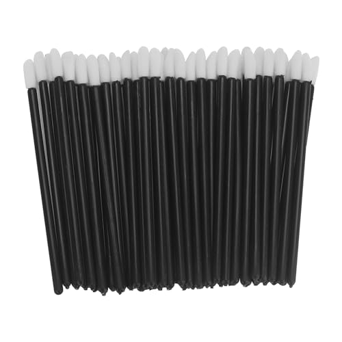 JIAYUET 1000 PCS Lip Gloss Brushes, Black Lip Applicator Lipstick Wands for Concealer, Make Up