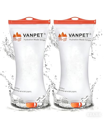 VANPET 2L Water Bag Bolsa de Agua Compacta de TPU Durable Compatible con Filtros de Agua Sawyer