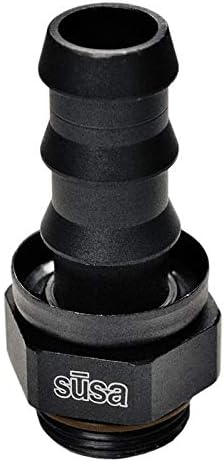 Setrab 22-M22PL08-00-2PK ProLine PushLock Hose End Adapter AN08, Straight Fitting - 2 Pack