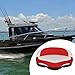 kowaku Boat Seat Speedboat Seat Cusion Lightweight Anti Slip Pad Easy Installation Captain Chair for Kayaking Fishing Speedboat, Red White